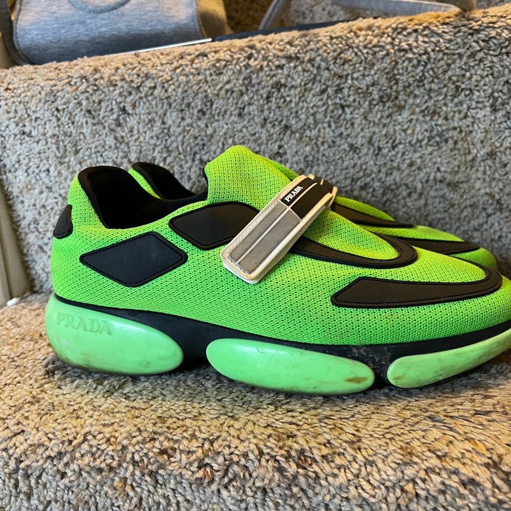 Prada cloudburst lime green color